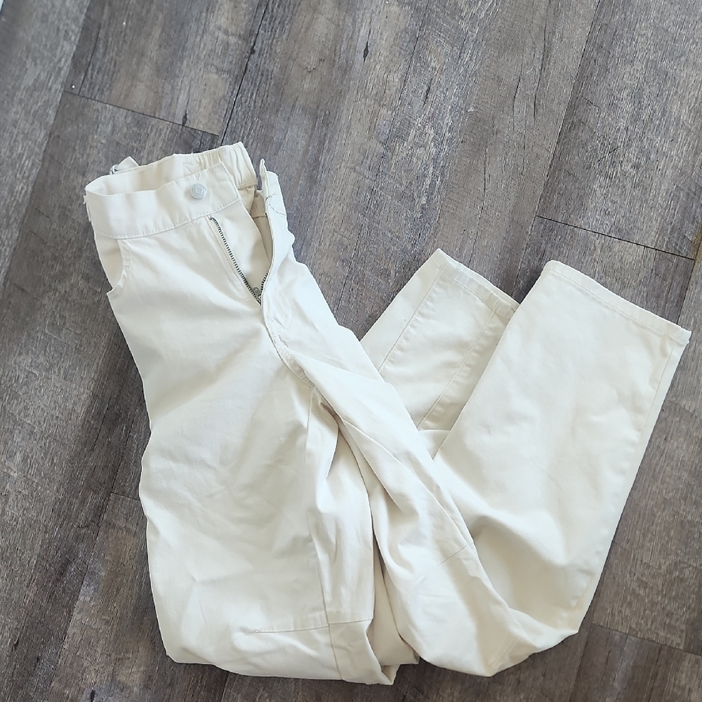 wild fable Off-White High-Rise Straight Trousers